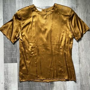 Macy's Vintage 1980's-90's 100% Silk Blouse Size 4